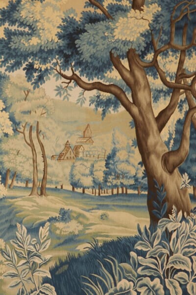Verdure au Grande Foret Antique Original Tapestry - 200 x 264 cm (6’7” x 8’8”)