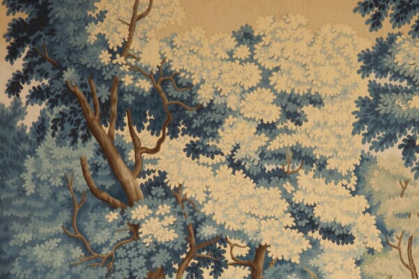 Verdure au Grande Foret Antique Original Tapestry - 200 x 264 cm (6’7” x 8’8”)