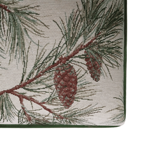 Pine Cones Upholstered Stool