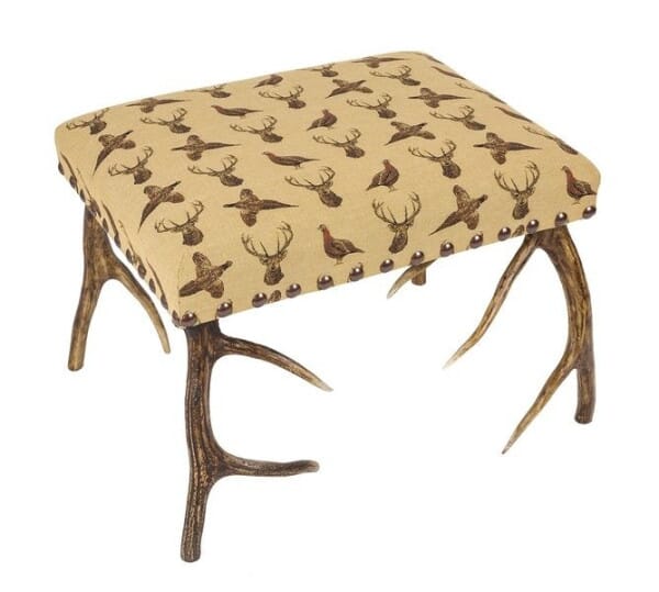 Highland Beige Antler Stool