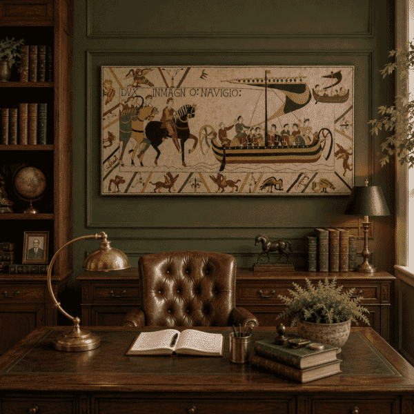 Bayeux - Embarkation Loom Woven Tapestry - 72 x 160 cm (2'4