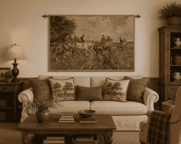 English Hunt Loom Woven Tapestry (No Border) - 96 x 142 cm (3’2” x 4’8”) - Requires Rod Size 4