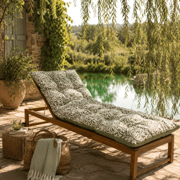 Willow Bough Woven Outdoor Lounger Cushion - 190 x 65 cm (75