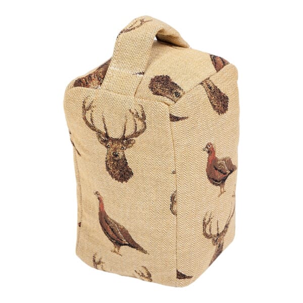 Highland Beige Tapestry Doorstop