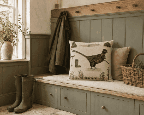 Phillip Pheasant the Gamekeeper Tapestry Cushion - 46x46cm (18
