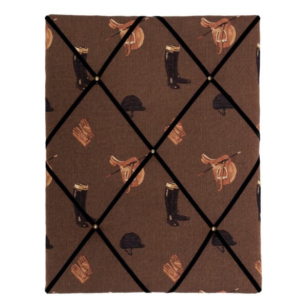 Equestrian Brown Tapestry Memo Board