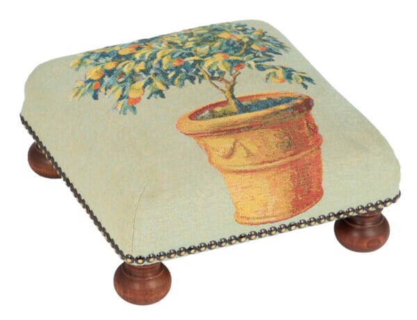 Tuscan Pot Tapestry Footstool