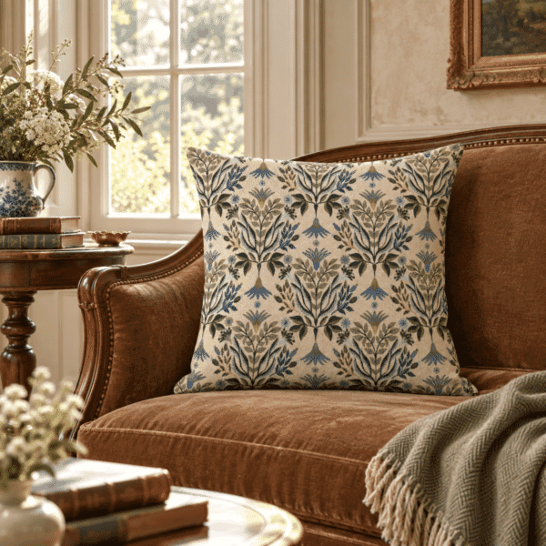 Vintage Wildflowers Tapestry Cushion - 46x46cm (18