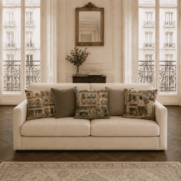 Paris Scene I Tapestry Cushion - 46x46cm (18