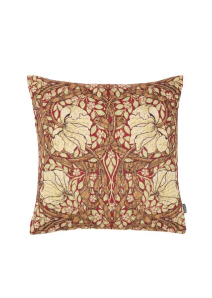 Pimpernel Rust Tapestry Cushion with Feather Filler - 33x33cm (13