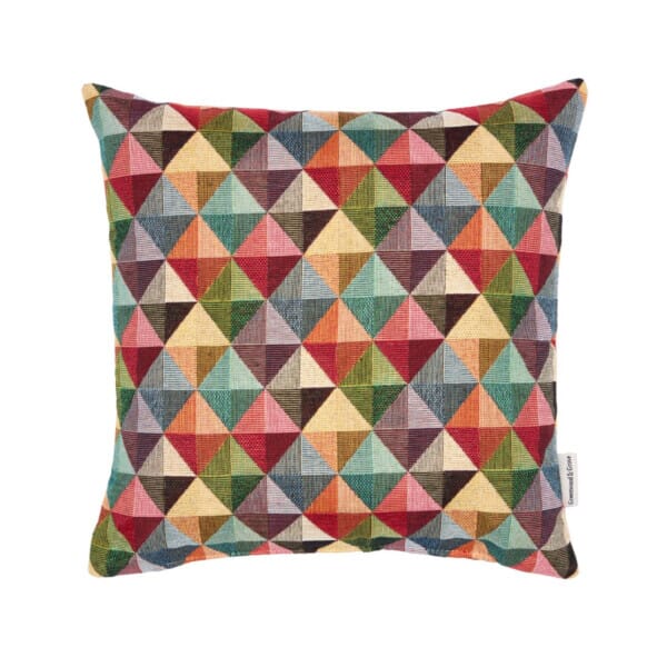 Geometric Diamonds Woven Cushion - 30x30cm (12