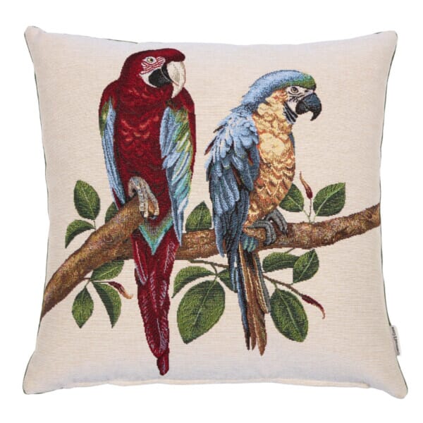 Parrot Paradise Woven Cushion - 42x42cm (17