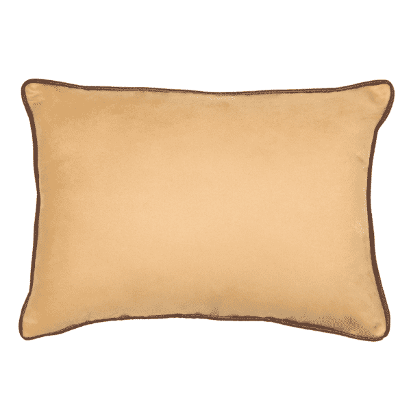 Caramel Woven Faux Suede Cushion - 30x42cm (12