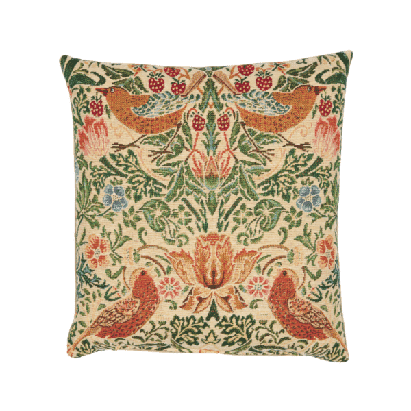 Strawberry Thief Natural Woven Cushion - 30x30cm (12