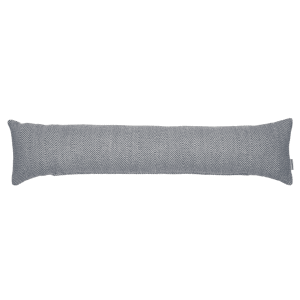 Blue Herringbone Woven Draught Excluder - 20x90cm (8