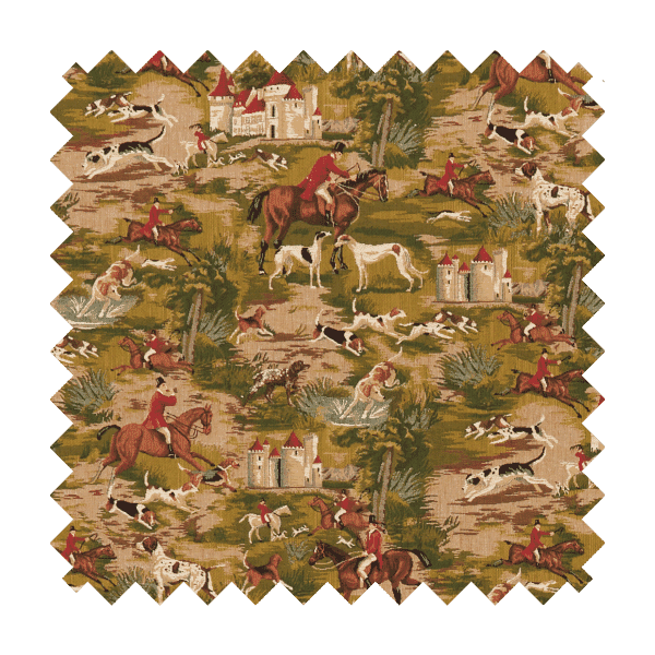 Horses & Hounds Tapestry Fabric