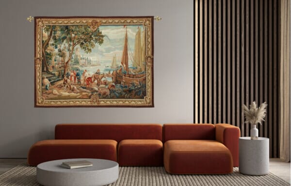 Return of the Fisherman Handwoven Tapestry - 157 x 211 cm (5'2