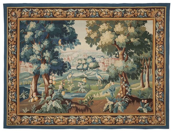 Verdure aux Herons Tapestry - 194 x 232 cm (6'4