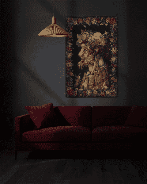 Wooded Vines Handwoven Tapestry - 138 x 89 cm (4'5