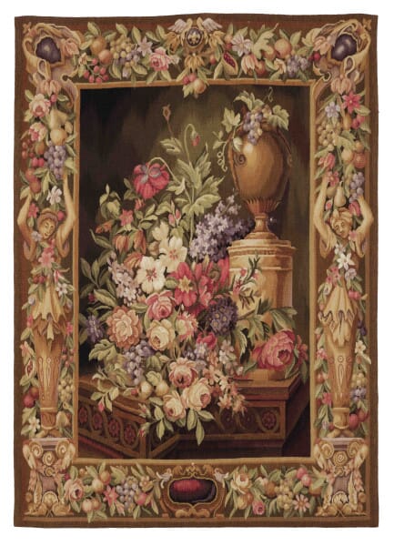 Statue Border Small Handwoven Tapestry - 150 x 108 cm (4'9