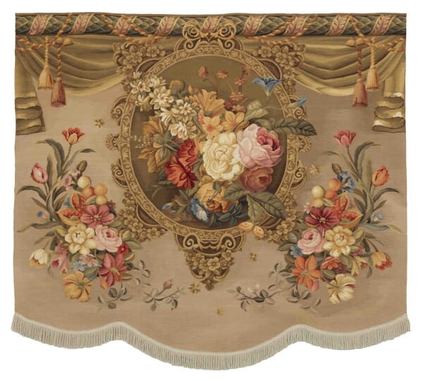 Blossom with Fringe Handwoven Tapestry - 180 x 200 cm (5'9