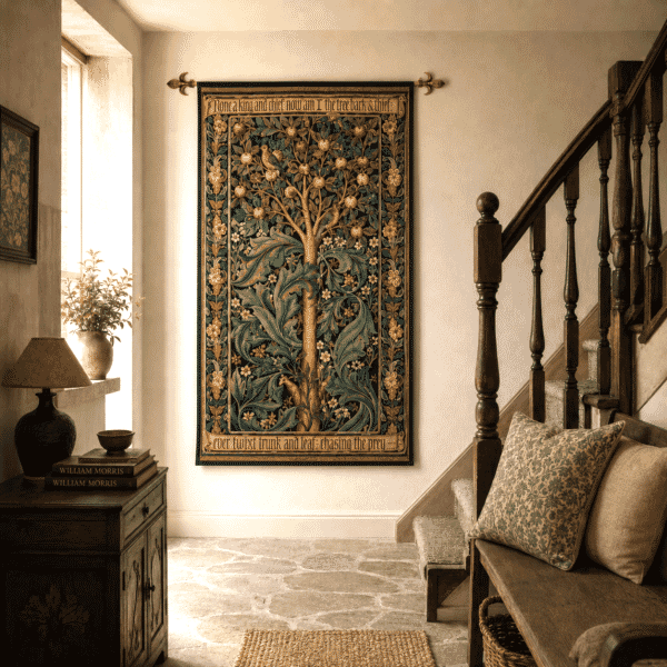 The Woodpecker Tapestry Handwoven Tapestry - 264 x 138 cm (8'8