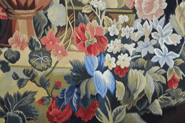 Stone Ledge Floral Handwoven Tapestry - 178 x 138 cm (5'10