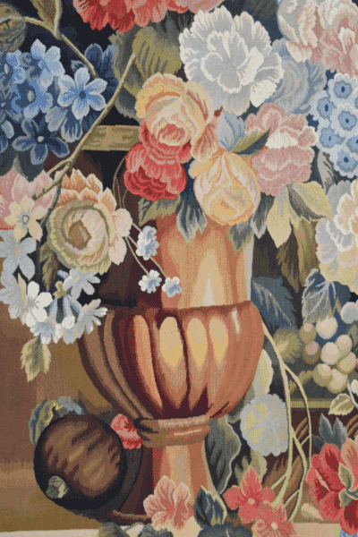 Stone Ledge Floral Handwoven Tapestry - 178 x 138 cm (5'10