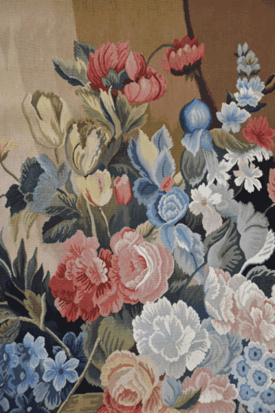 Stone Ledge Floral Handwoven Tapestry - 178 x 138 cm (5'10