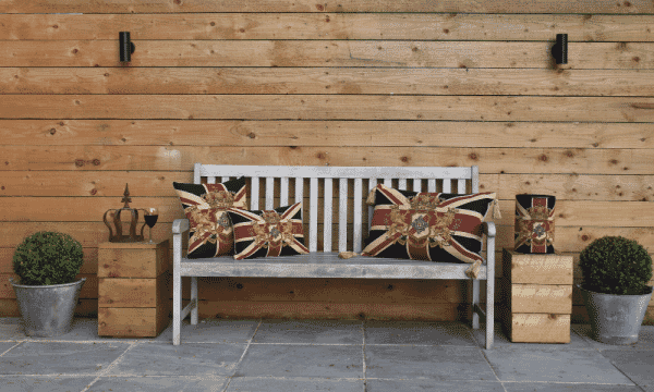 Union Jack Crest Tapestry Waste Bin
