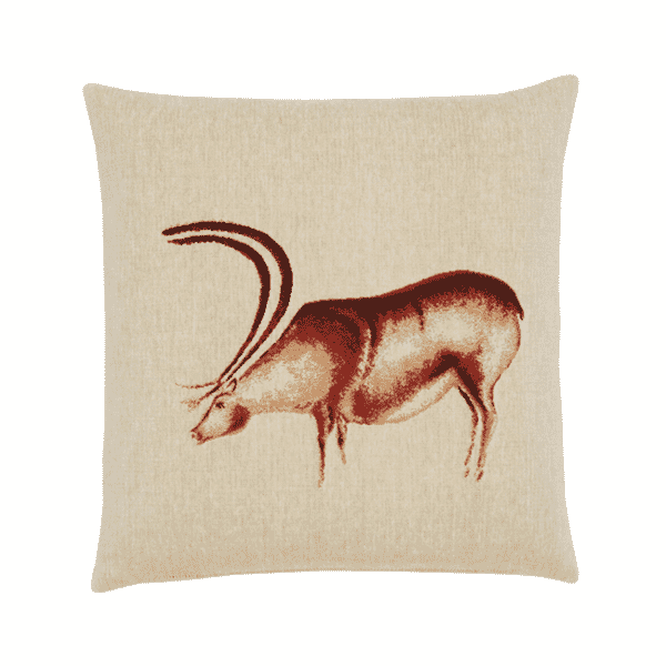 Ibex Tapestry Cushion with Feather Filler - 46x46cm (18