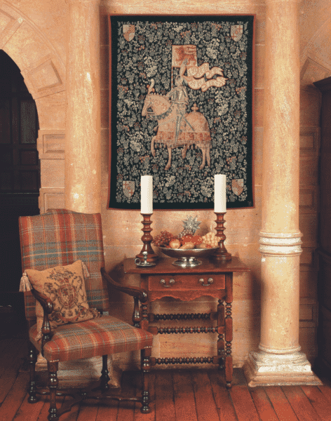 Le Chevalier Medieval Loom Woven Tapestry - 3 Sizes Available