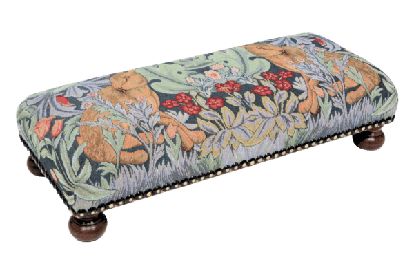 Morris Hares Long Footstool