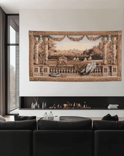 Château Bellevue Panoramique Tapestry - 150 x 275 cm (4'11
