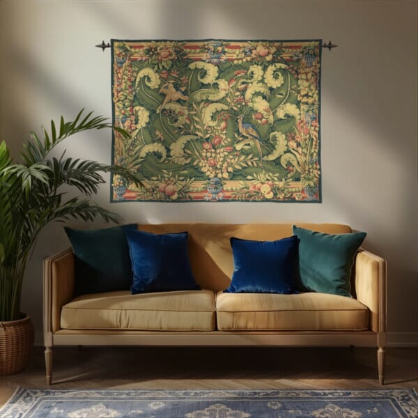 Verdure de Grammont Loom Woven Tapestry - 130 x 165 cm (4'3