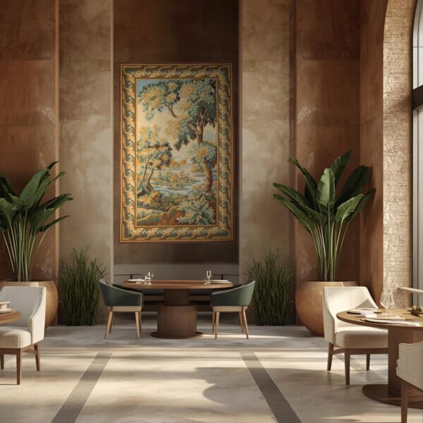 Verdure des Flandres Loom Woven Tapestry - 310 x 195 cm (10'2