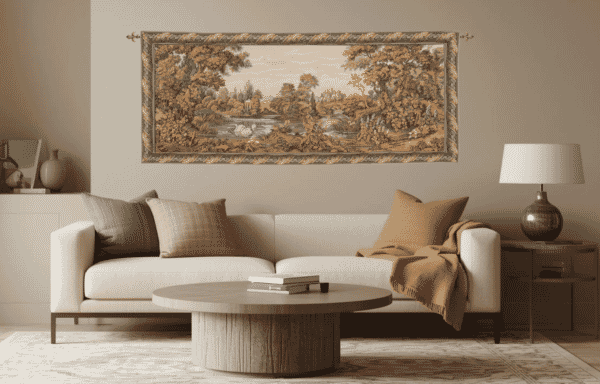 Riverside Landscape Loom Woven Tapestry - 2 Sizes Available - SAVE 50%