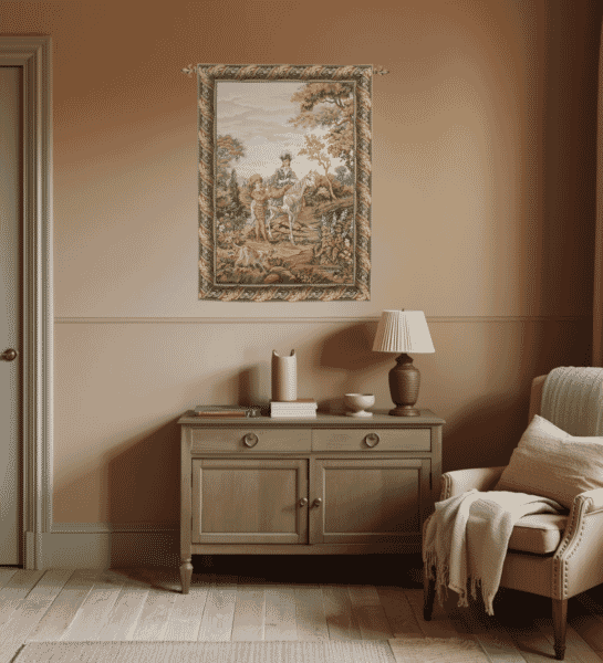 White Lady Loom Woven Tapestry - 3 Sizes Available - SAVE 50%
