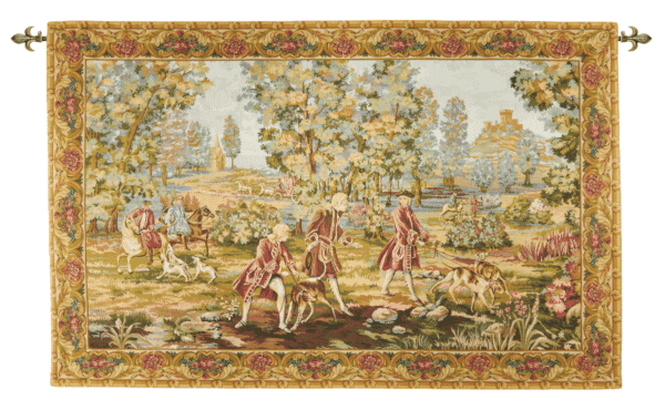 Chasse a la Campagne Loom Woven Tapestry - 122 x 190 cm (4'0