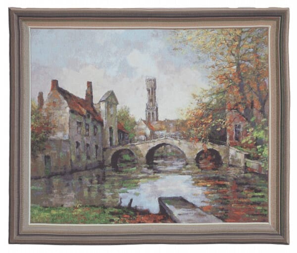 Bruge Lake of Love Loom Woven Tapestry - 92 x 107 cm (3'0