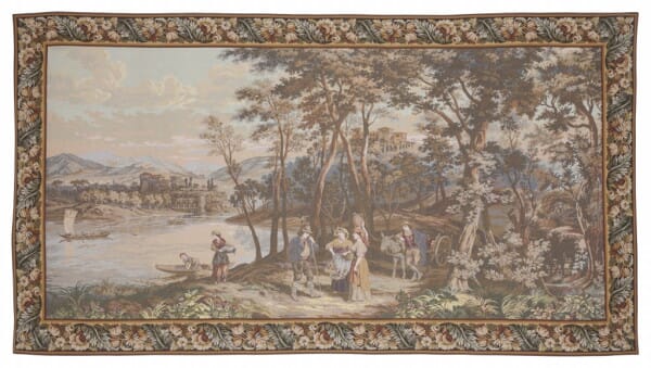 Evening by Lake Como Loom Woven Tapestry - 122 x 225 cm (4'0