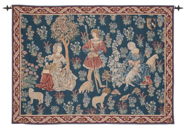 Medieval Woolworkers Loom Woven Tapestry - 157 x 215 cm (5'2