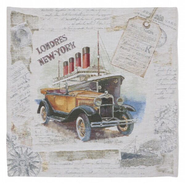 Londres to New York Loom Woven Tapestry - 89 x 89 cm (2'11