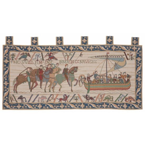 Bayeux - William Sails for England Loom Woven Tapestry - 70 x 135 cm (2'4