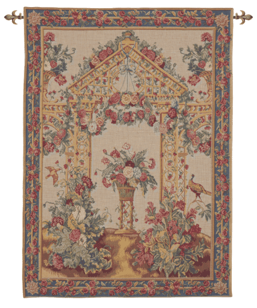 Rose Garden Loom Woven Tapestry - 100 x 70 cm (3'3