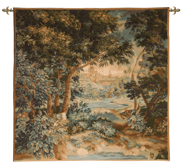 Flemish Verdure Loom Woven Tapestry - 125 x 125 cm (4’1” x 4’1”) - Requires Rod Size 4