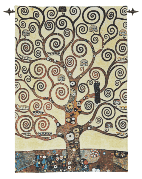 Tree of Life by Klimt Loom Woven Tapestry - 212 x 147 cm (7'0