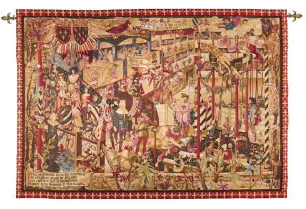 The Royal Tournament Loom Woven Tapestry - 142 cm x 204 cm (4'8 x 6'8