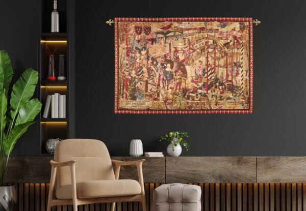 The Royal Tournament Loom Woven Tapestry - 142 cm x 204 cm (4'8 x 6'8