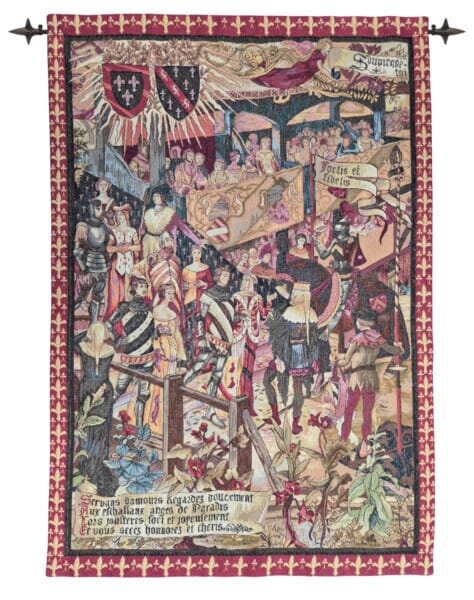The King's Knights Loom Woven Tapestry - 142 x 97 cm (4'8
